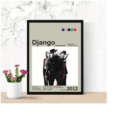 Django Unchained Film 2012 Stampa Grafica Alta Qualità