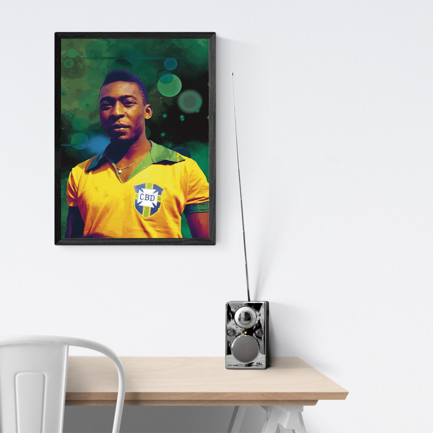 Pelé Brasile Stampa Grafica