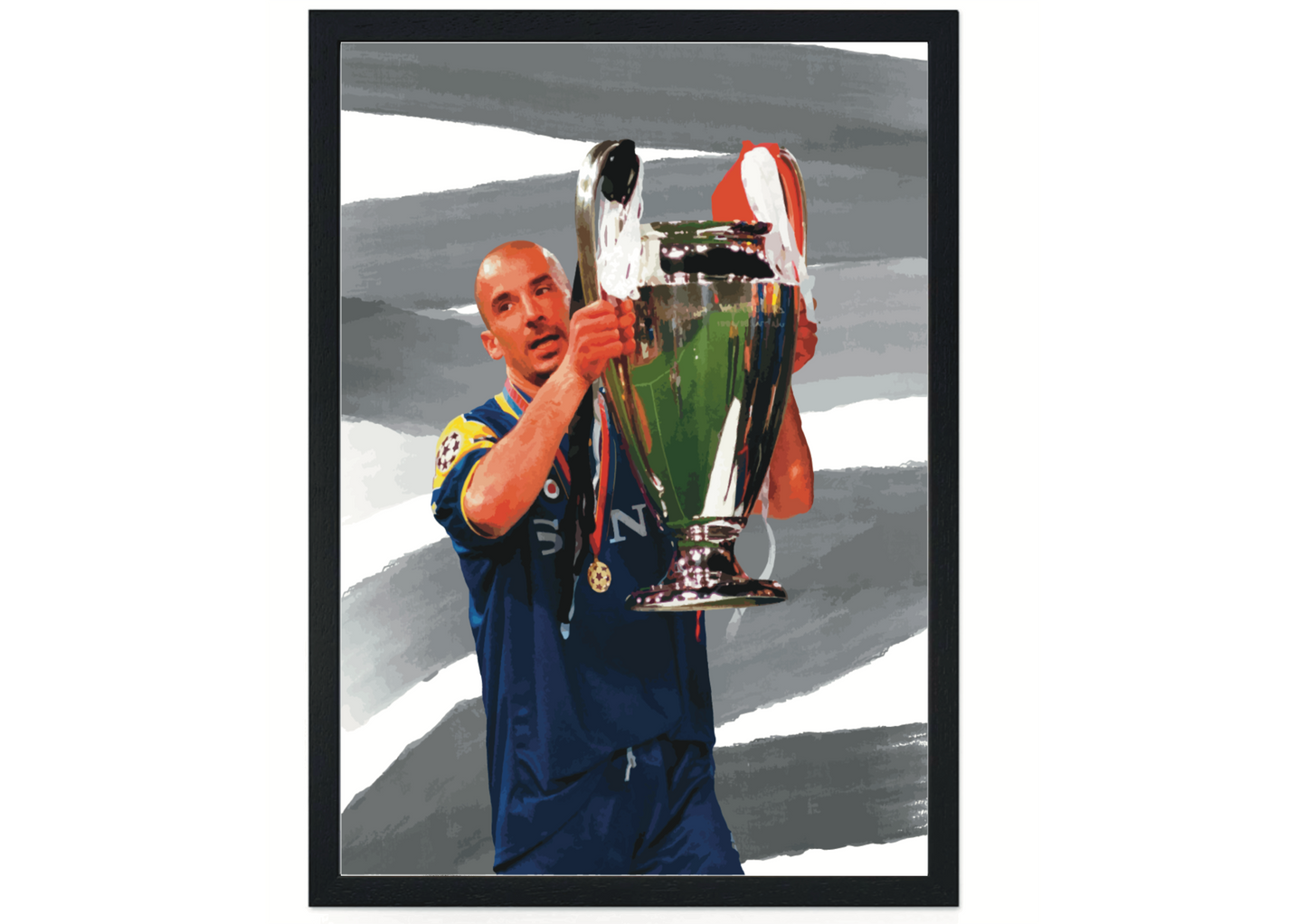 Gianluca Vialli Juventus Champions League Stampa Grafica