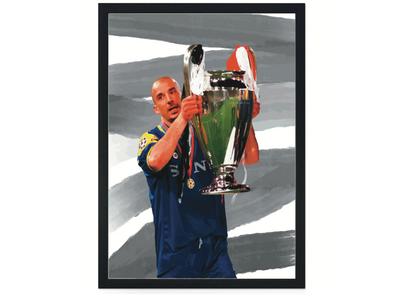 Gianluca Vialli Juventus Champions League Stampa Grafica