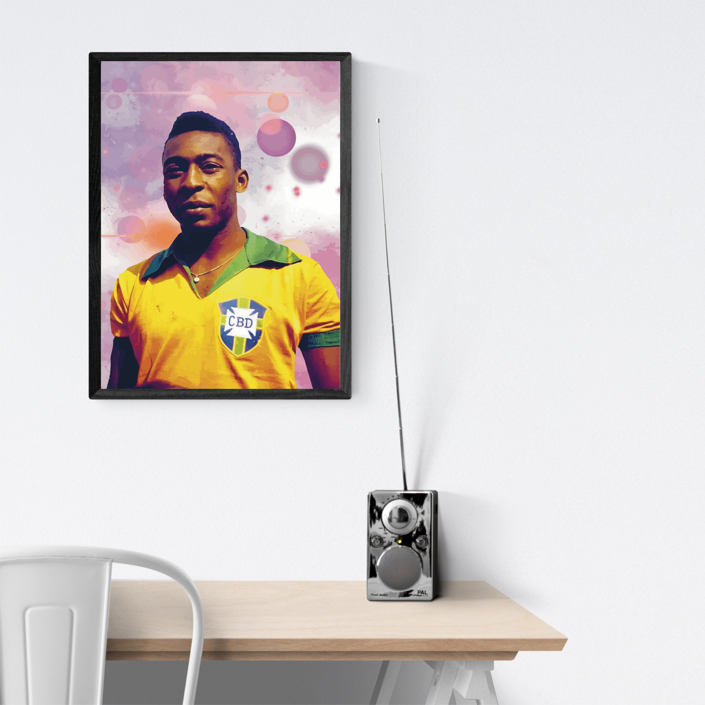 Pelé Brasile Stampa Grafica