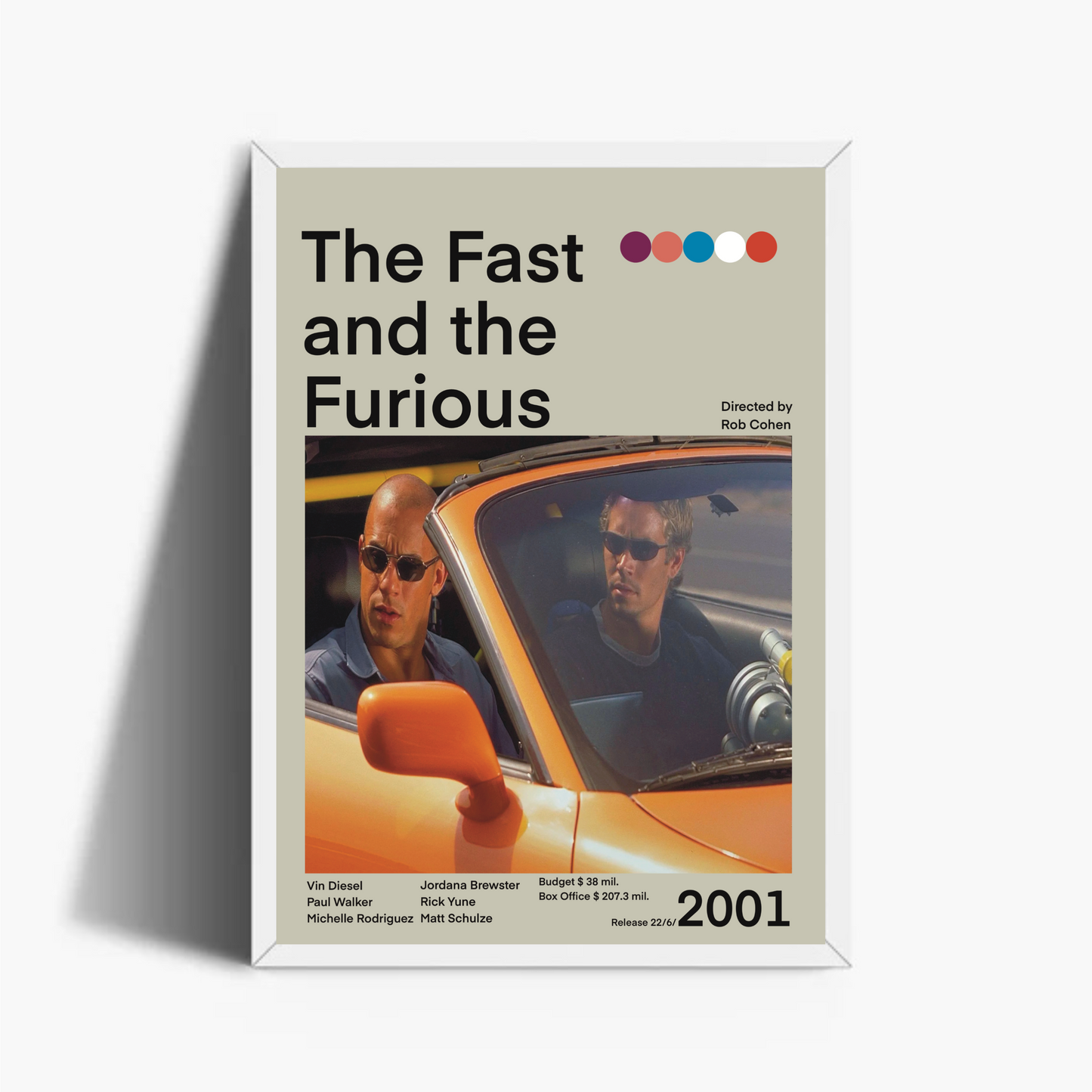 The Fast and the Furious Stampa Grafica Alta Qualità