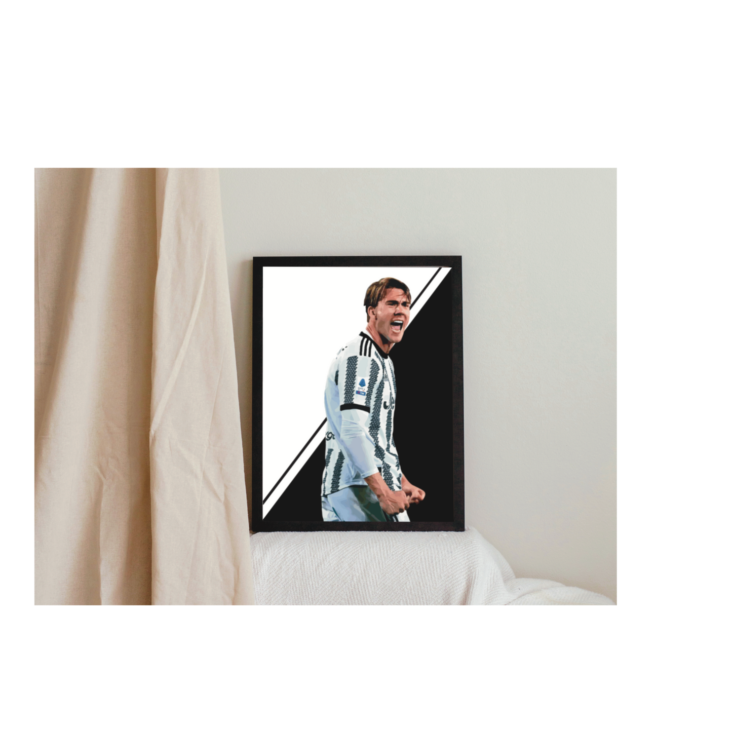 Vlahovic Juventus Stampa Grafica