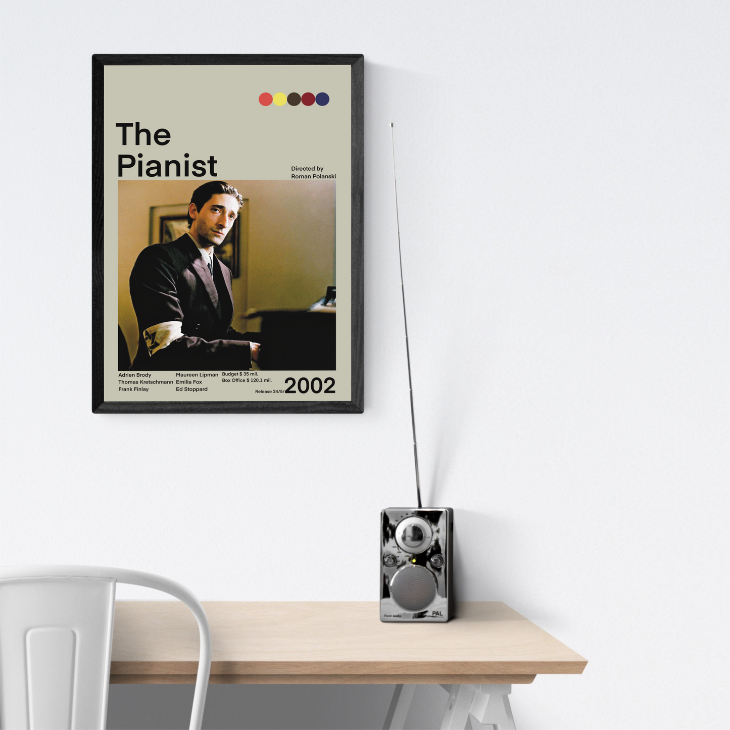 Il Pianista 2002 Stampa Grafica Alta Qualità