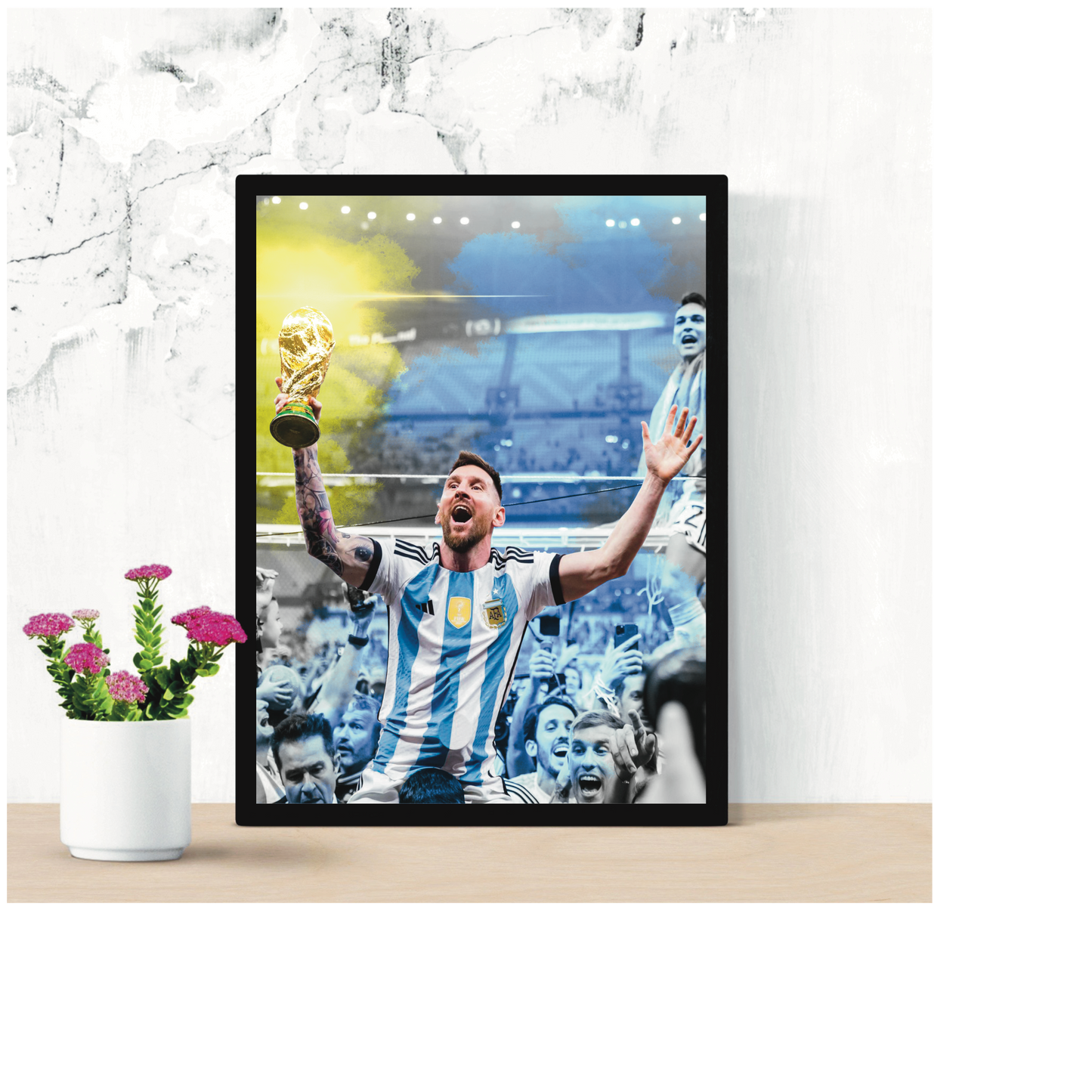Messi Argentina Coppa Del Mondo Stampa Grafica Alta Qualità