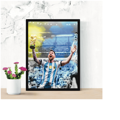 Messi Argentina Coppa Del Mondo Stampa Grafica Alta Qualità