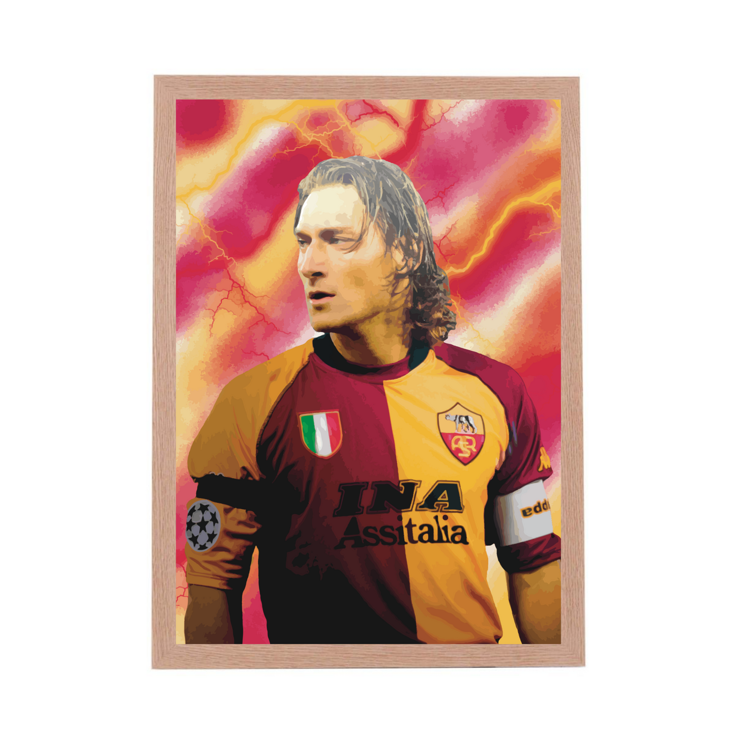 Francesco Totti Roma Scudetto Stampa Grafica Alta Qualità
