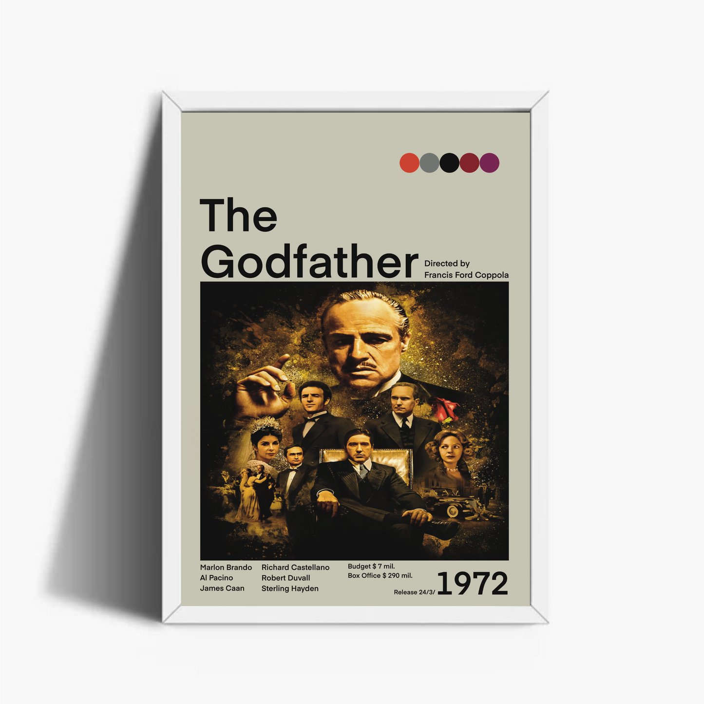 Il Padrino The Godfather 1972 Stampa Grafica Alta Qualità