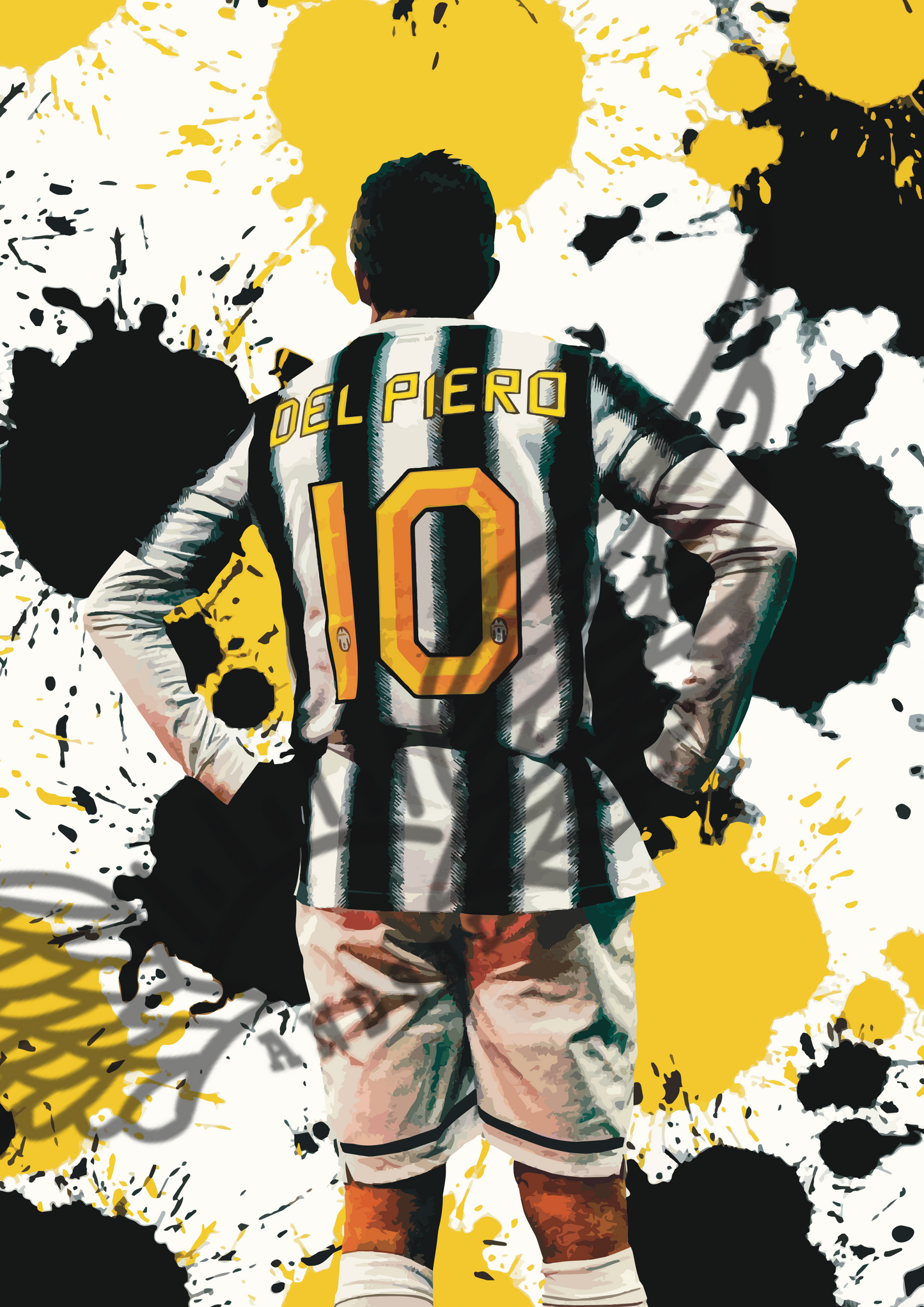 Alex Del Piero Juventus Stampa Grafica Alta Qualità