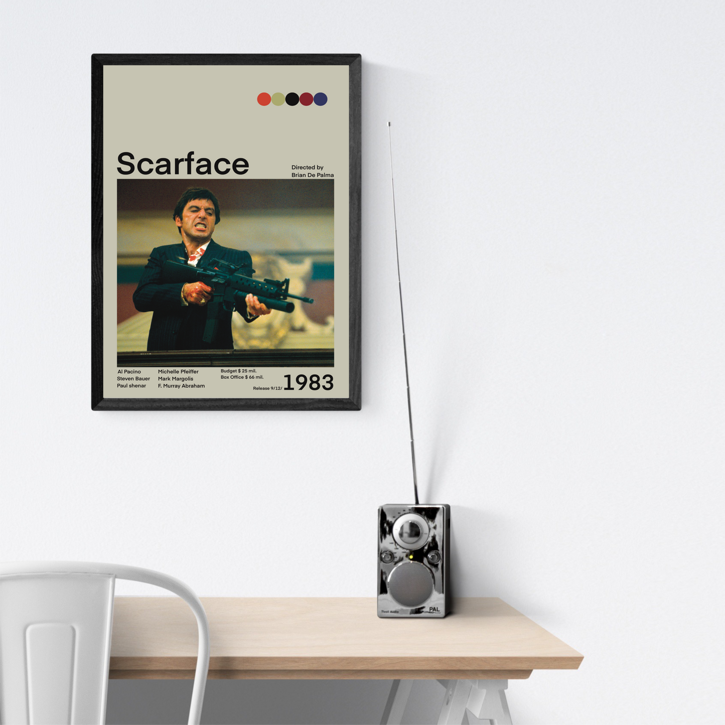 Scarface 1983 Stampa Grafica Alta Qualità