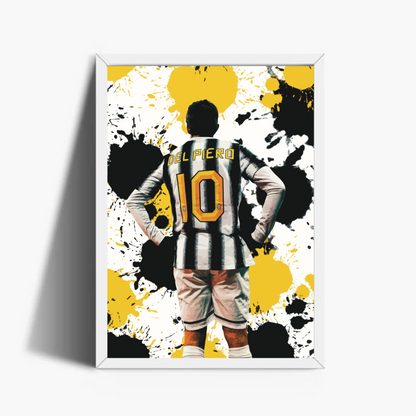 Alex Del Piero Juventus Stampa Grafica Alta Qualità