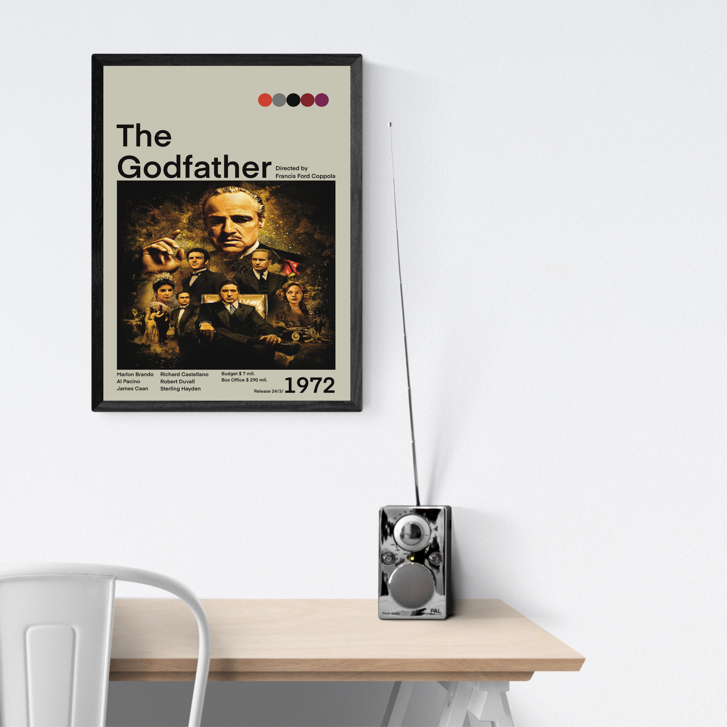 Il Padrino The Godfather 1972 Stampa Grafica Alta Qualità