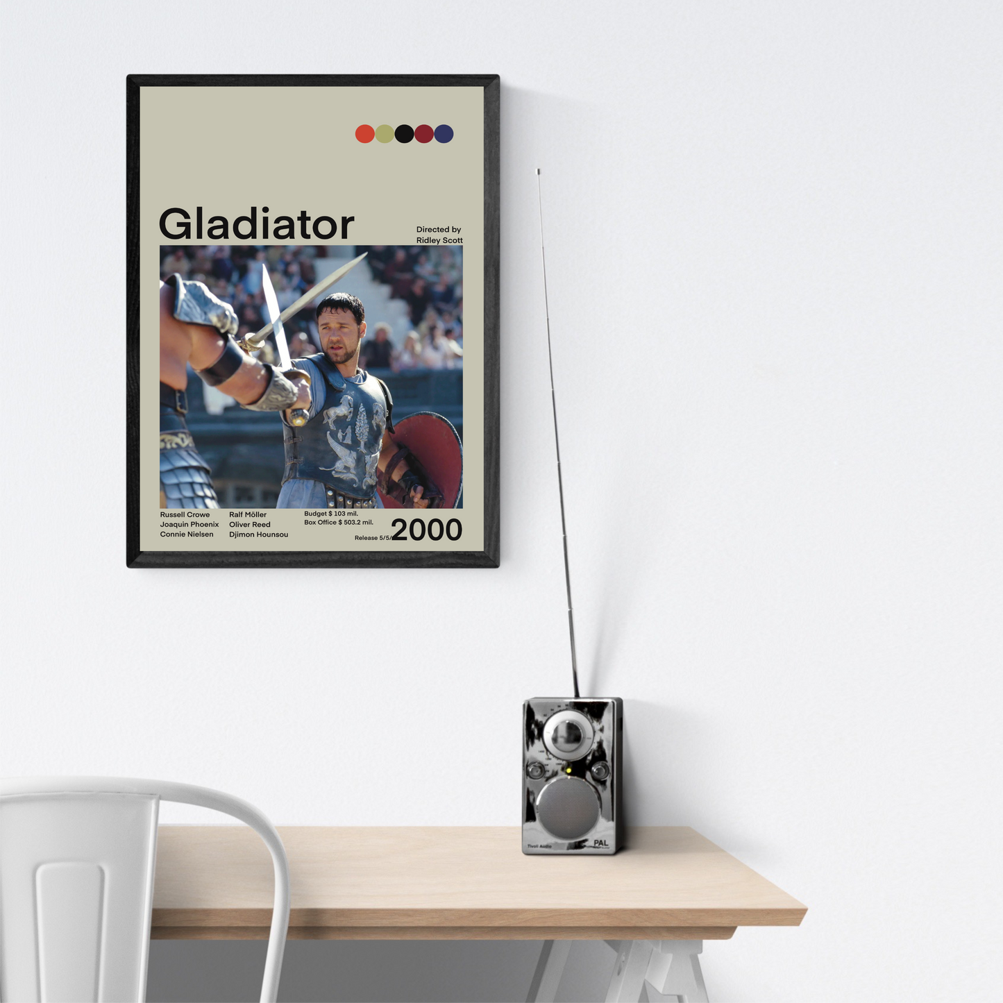 Il Gladiatore Stampa Grafica Alta Qualità