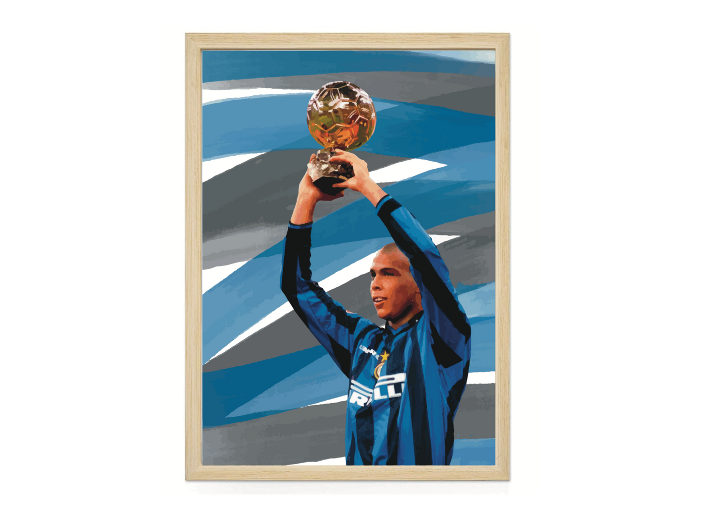 Ronaldo Inter pallone d’oro Stampa Grafica
