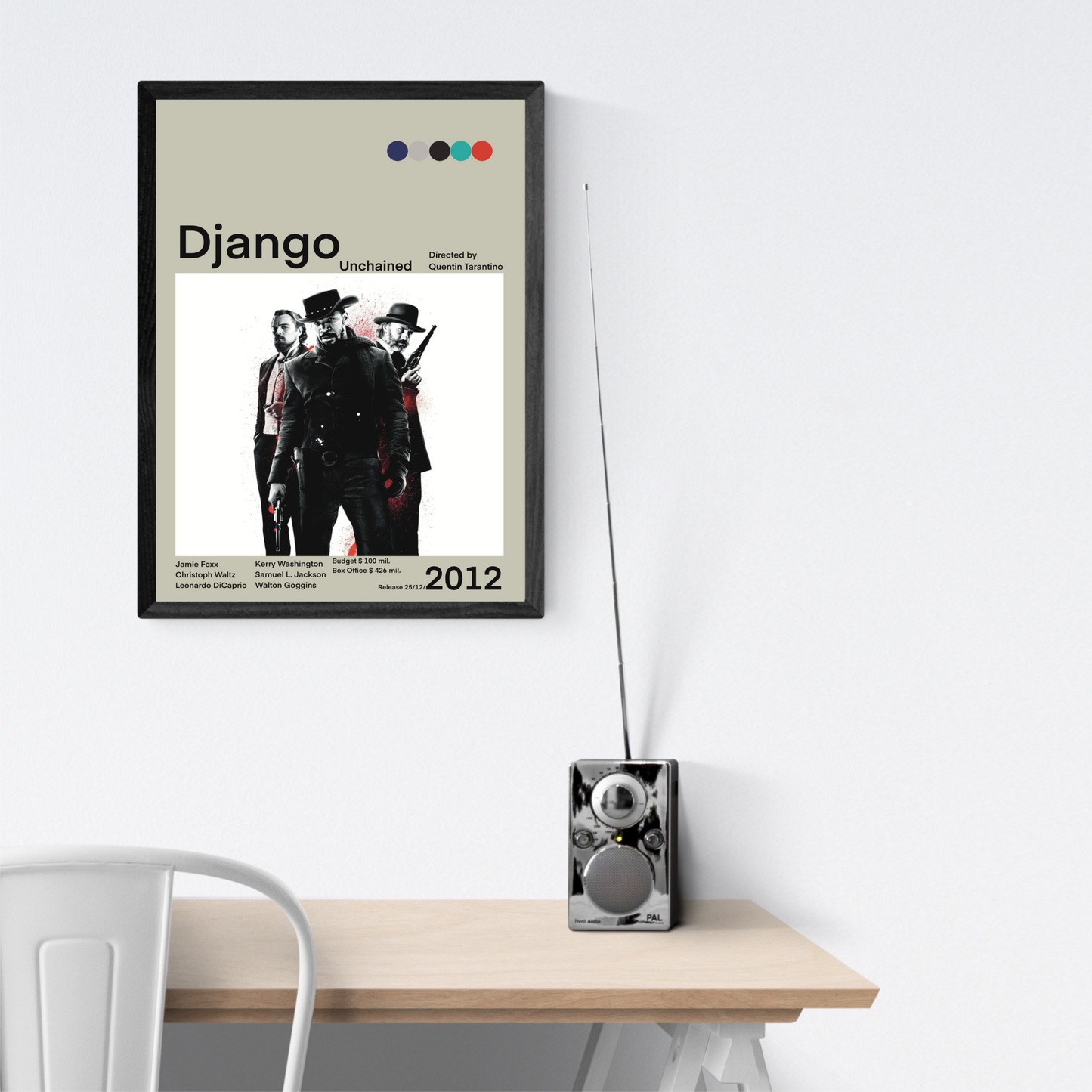 Django Unchained Film 2012 Stampa Grafica Alta Qualità