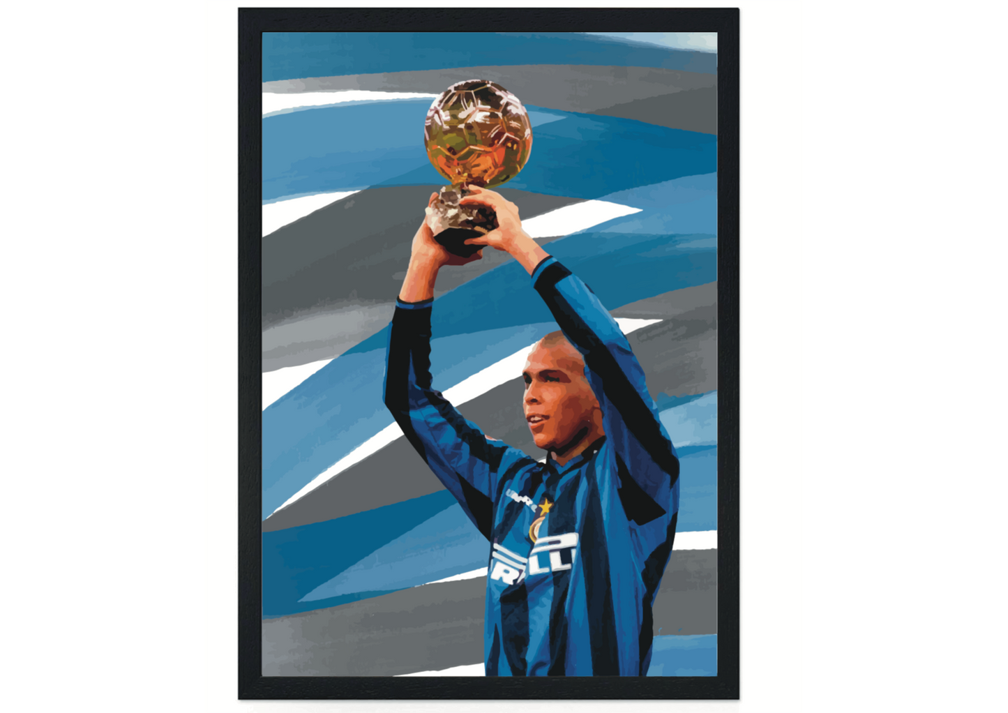 Ronaldo Inter pallone d’oro Stampa Grafica