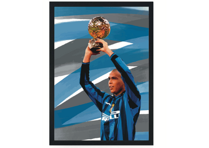 Ronaldo Inter pallone d’oro Stampa Grafica