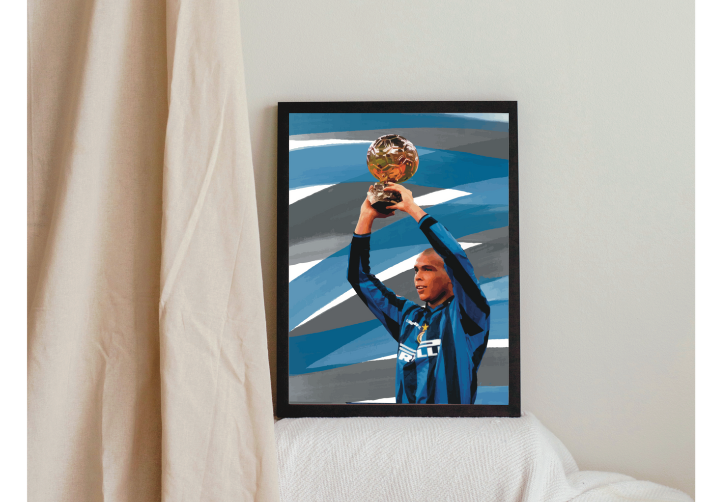 Ronaldo Inter pallone d’oro Stampa Grafica
