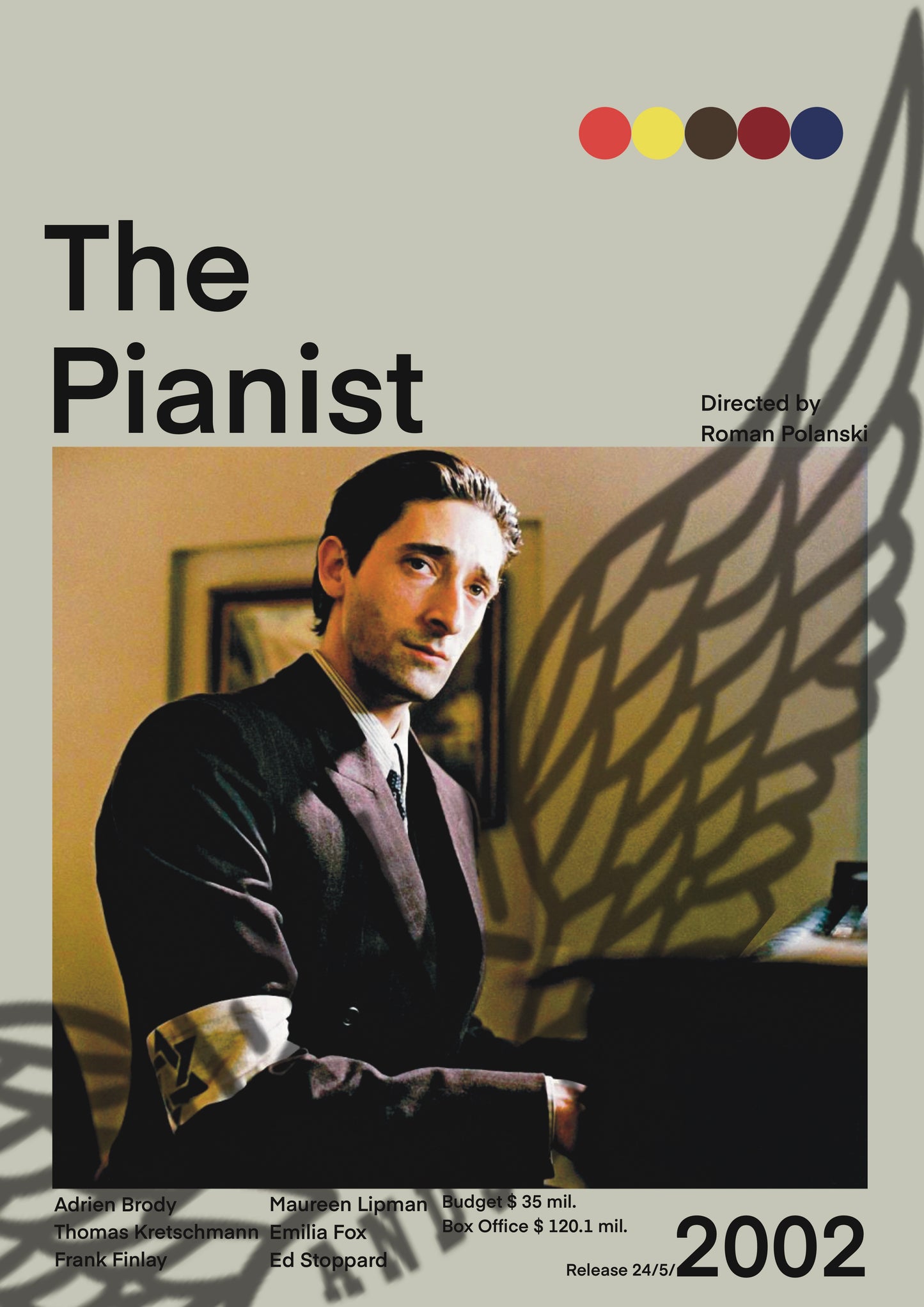 Il Pianista 2002 Stampa Grafica Alta Qualità