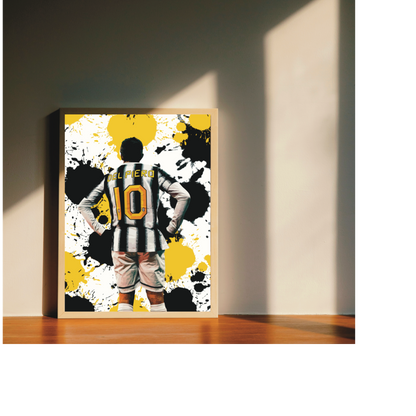 Alex Del Piero Juventus Stampa Grafica Alta Qualità