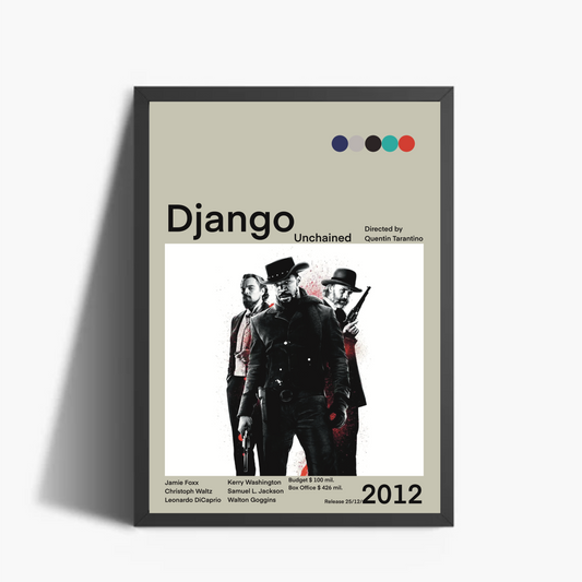 Django Unchained Film 2012 Stampa Grafica Alta Qualità