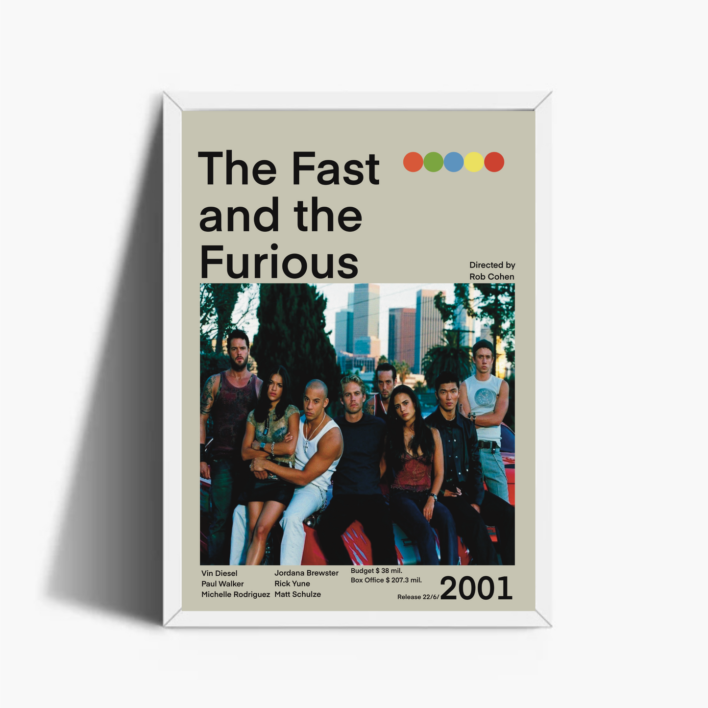 The Fast and the Furious Stampa Grafica Alta Qualità