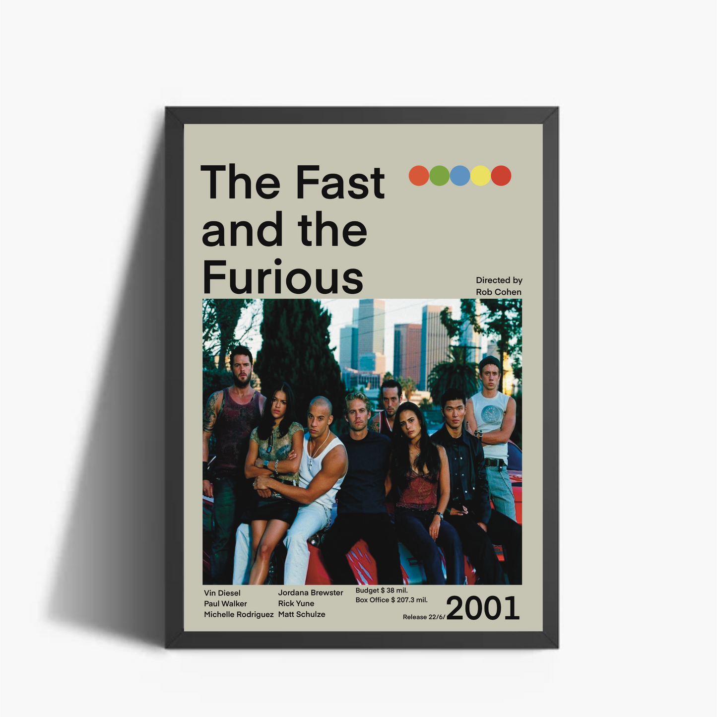 The Fast and the Furious Stampa Grafica Alta Qualità
