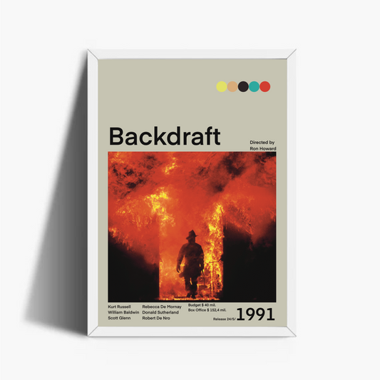 Backdraft Fuoco Assassino Film 1991 Stampa Grafica Alta Qualità