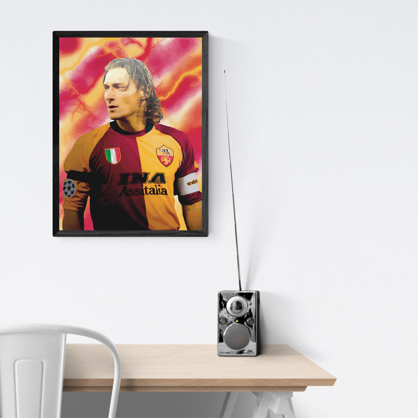 Francesco Totti Roma Scudetto Stampa Grafica Alta Qualità