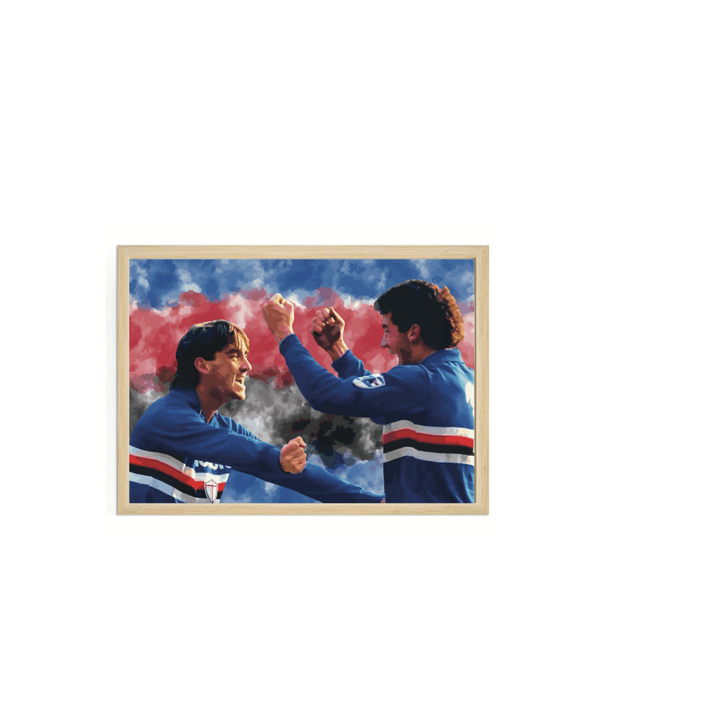 Vialli & Mancini Sampdoria Stampa Grafica
