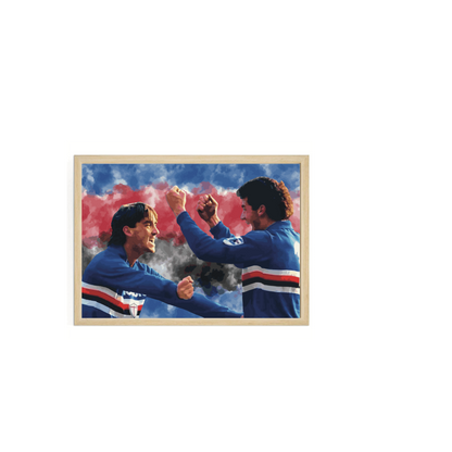 Vialli & Mancini Sampdoria Stampa Grafica